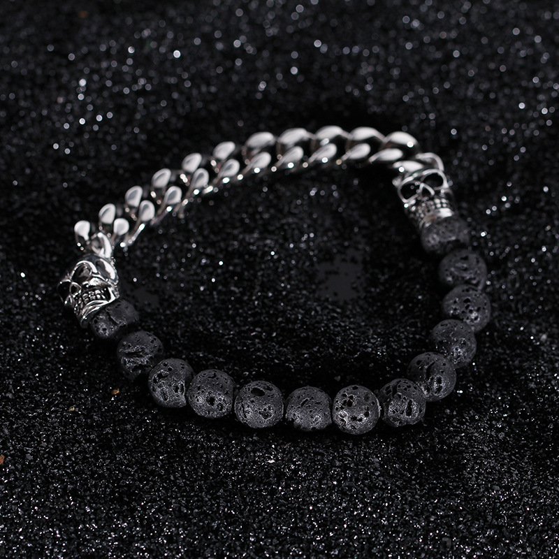Sterling Silver Skull Bracelet