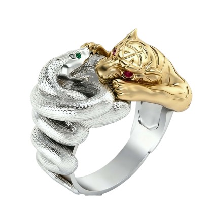 The battle between snake and tiger