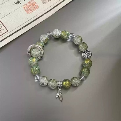 Glazed Beaded Bracelet