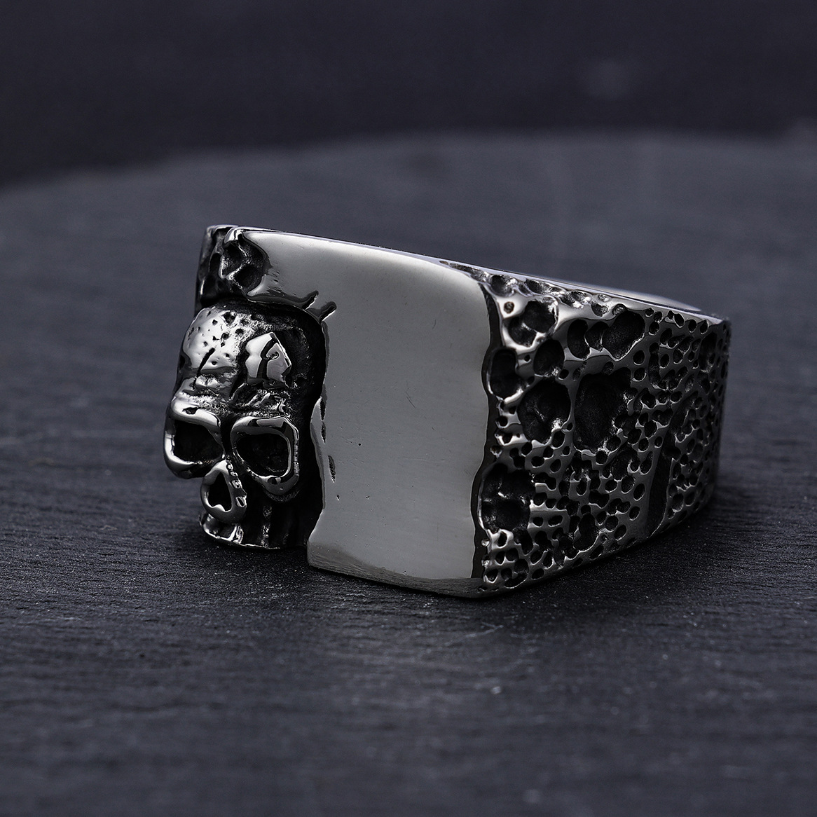 Skull design 925 silver ring