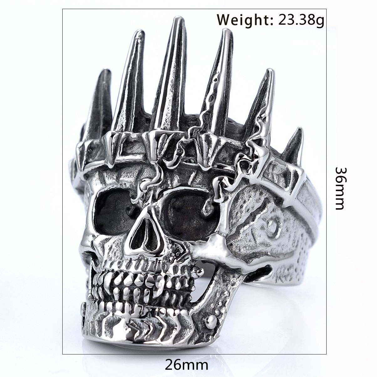Crown Skull Ring