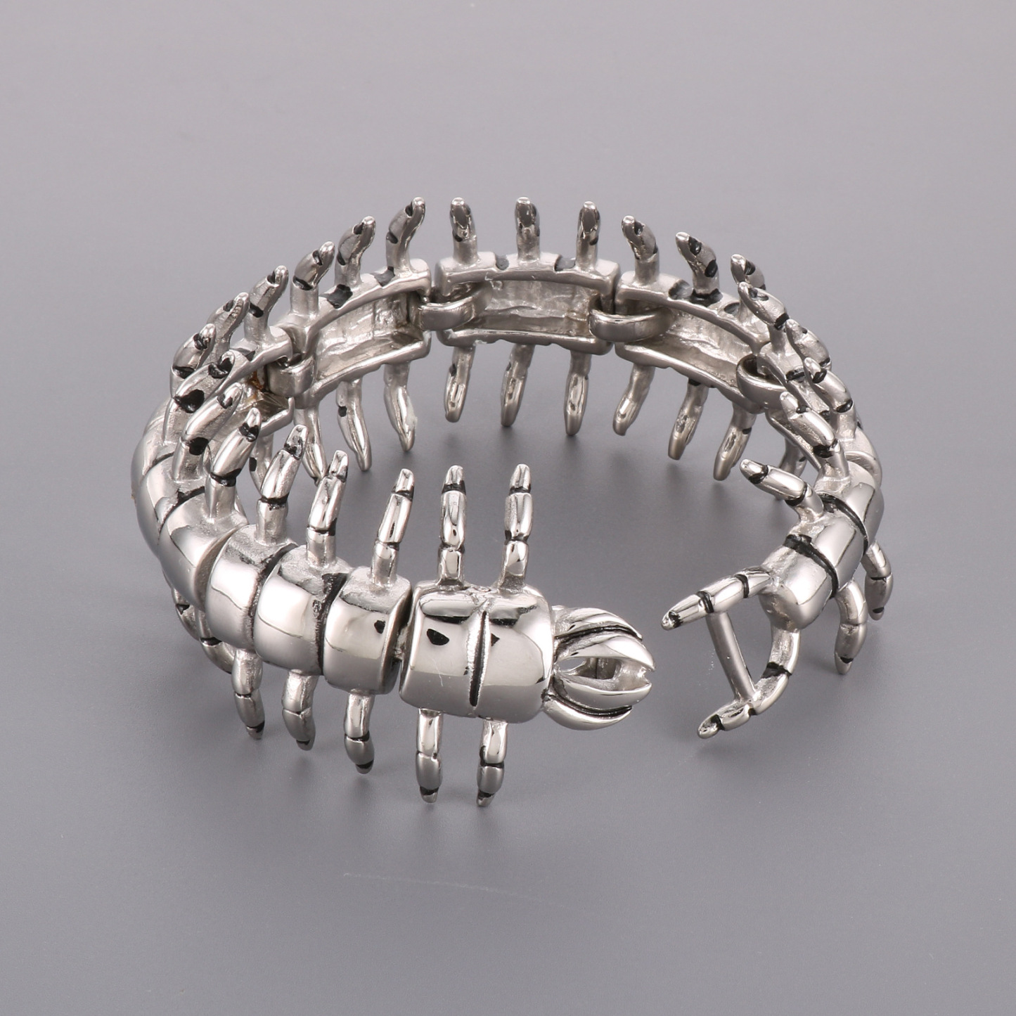 925 silver giant centipede bracelet