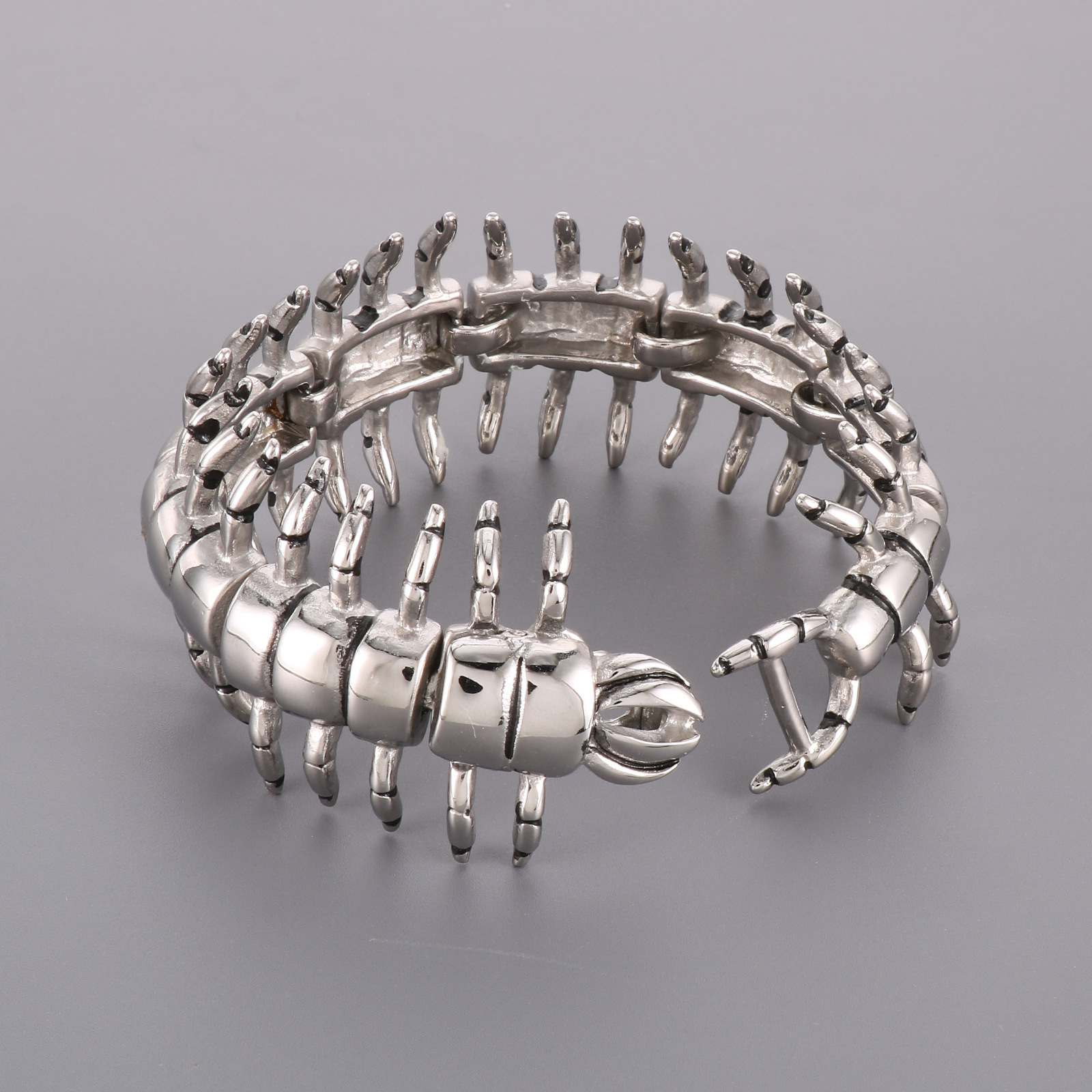 925 silver giant centipede bracelet
