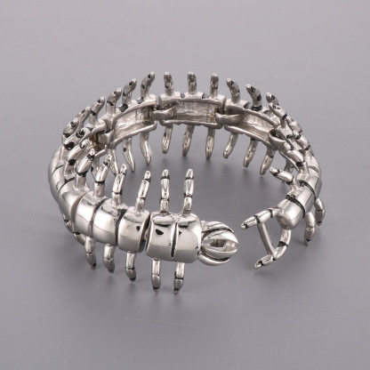 925 silver giant centipede bracelet