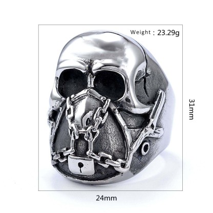 Giant Zombie Skull Ring