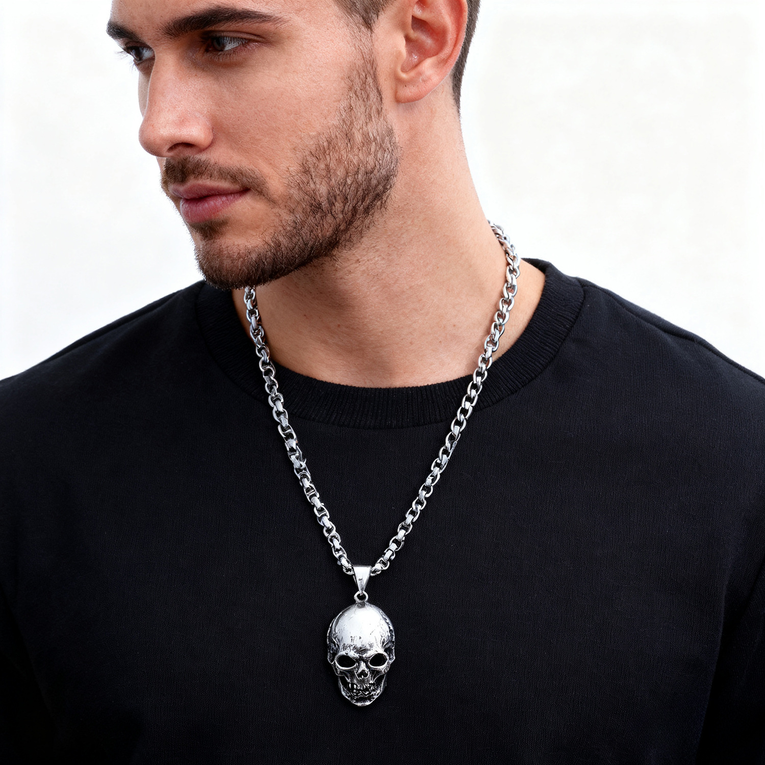 Giant skull necklace