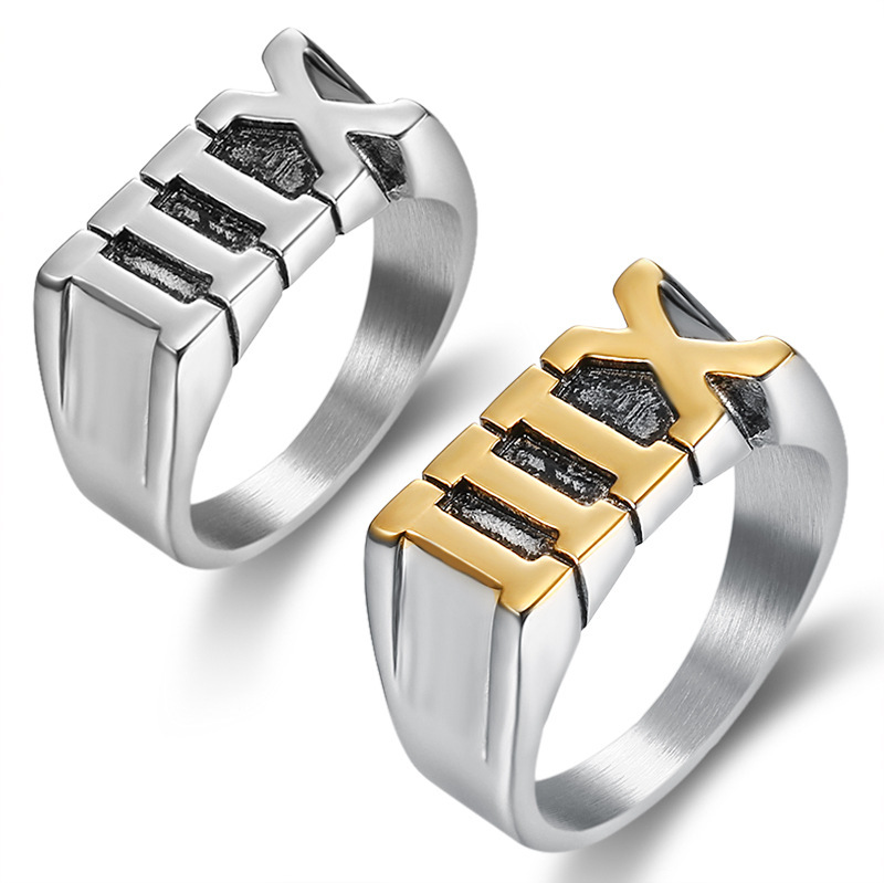 Roman numeral ring