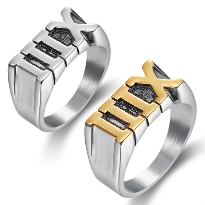 Roman numeral ring