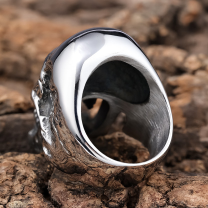 Giant zombie skull ring