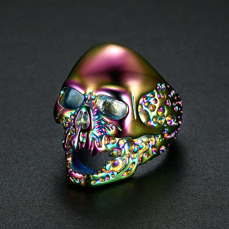 Zombie Skull 925 Silver Ring