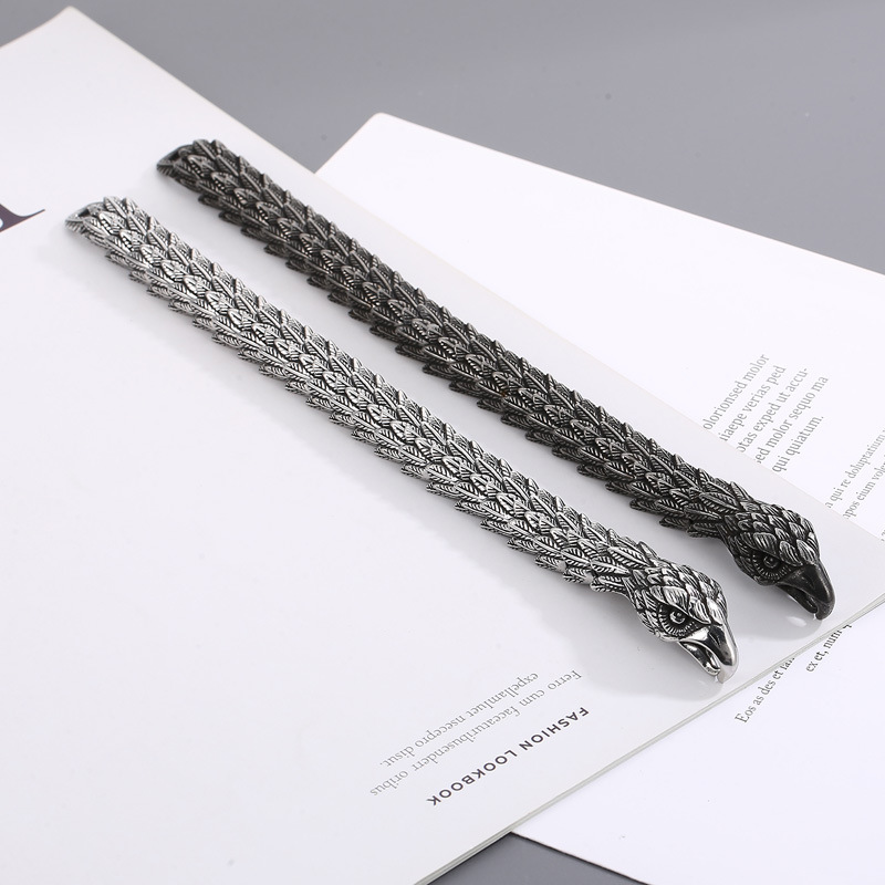 Snake-shaped eagle beak bracelet