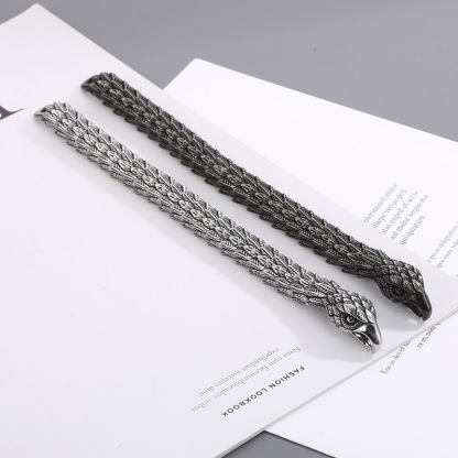 Snake-shaped eagle beak bracelet