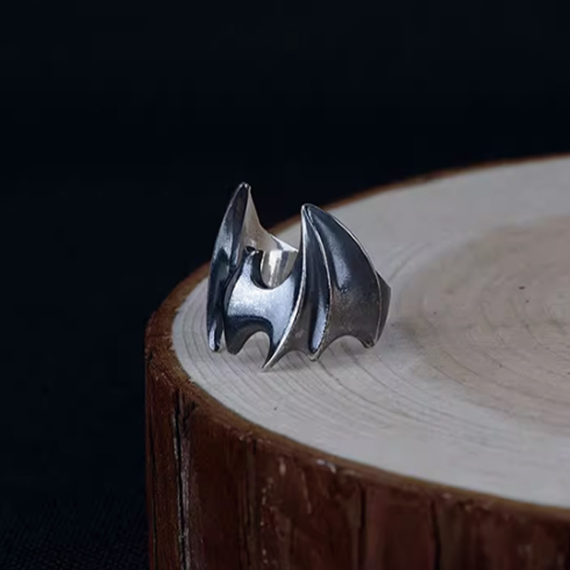 925 silver bat ring