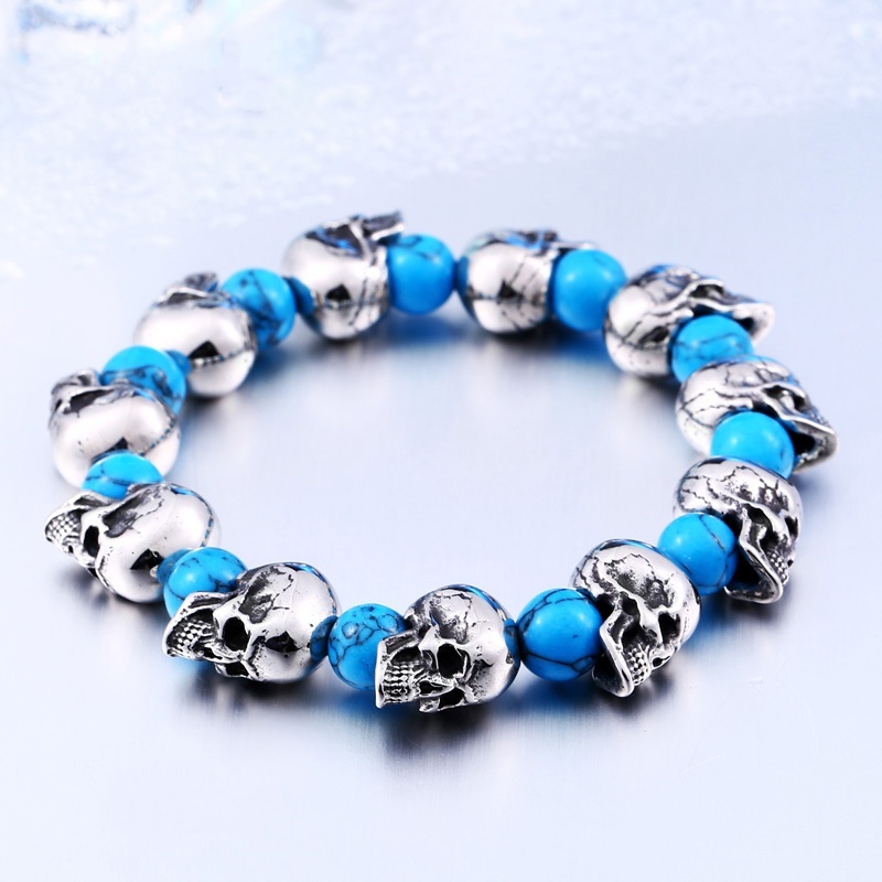 Turquoise Skull Bracelet