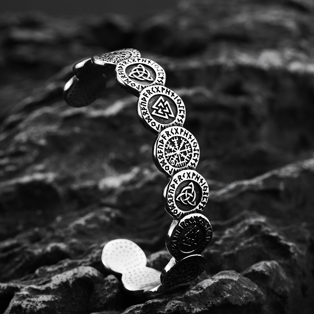 viking rune bangle
