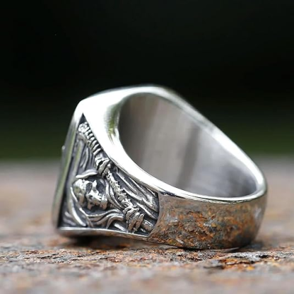 Death Scythe Skull Ring