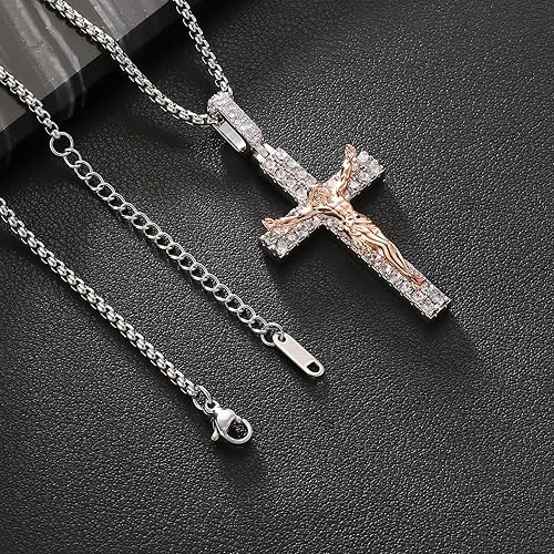 Crimson Redeemer Cross Pendant
