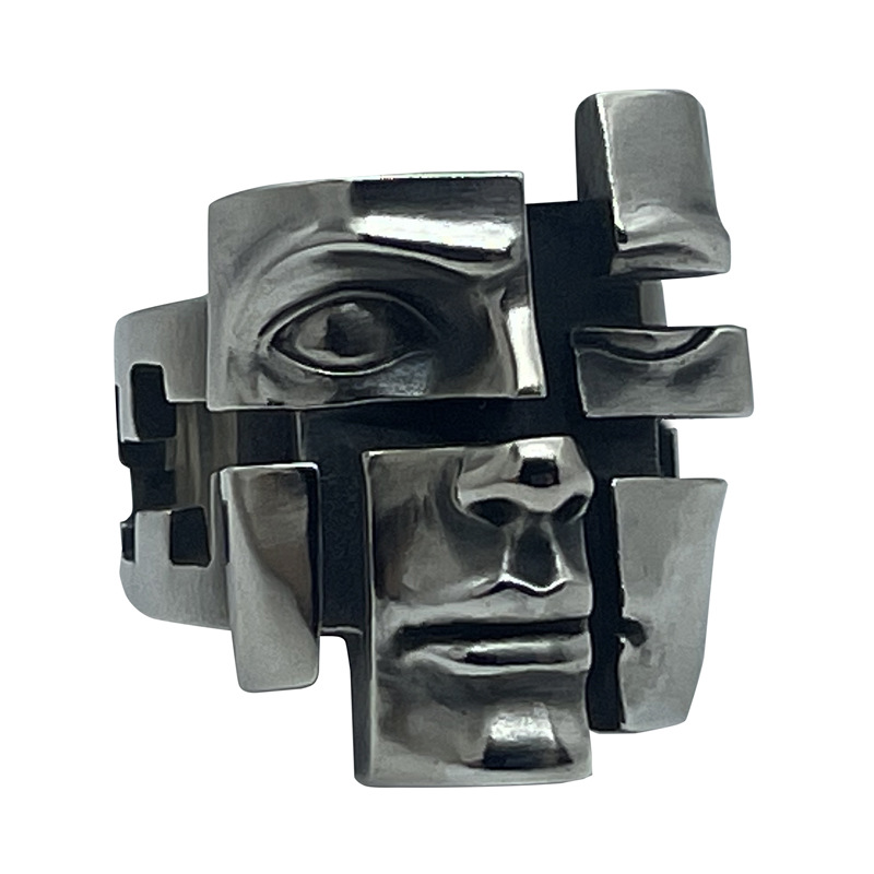 Split Personality Mask Ring