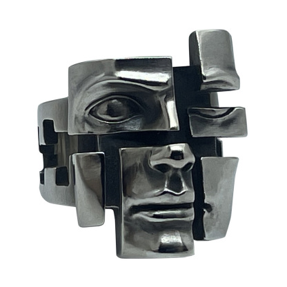 Split Personality Mask Ring