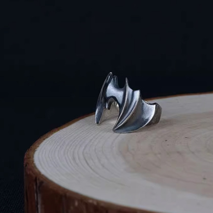 925 silver bat ring