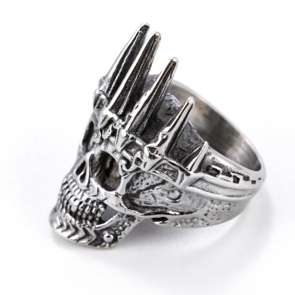Crown Skull Ring
