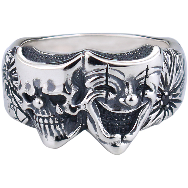 Gothic clown ring