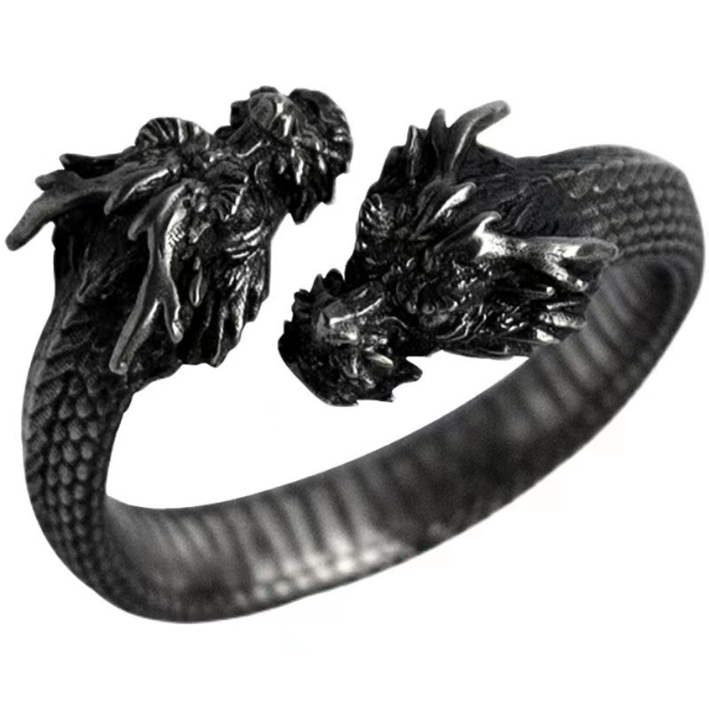 Two-headed dragon ring