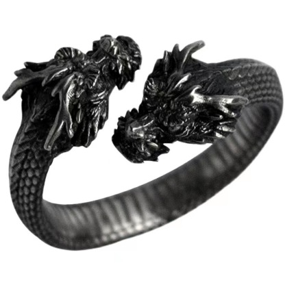 Two-headed dragon ring