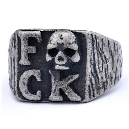 FCK skull ring