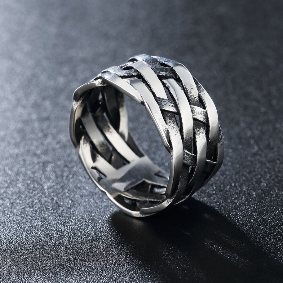 Vintage Wide Woven Ring