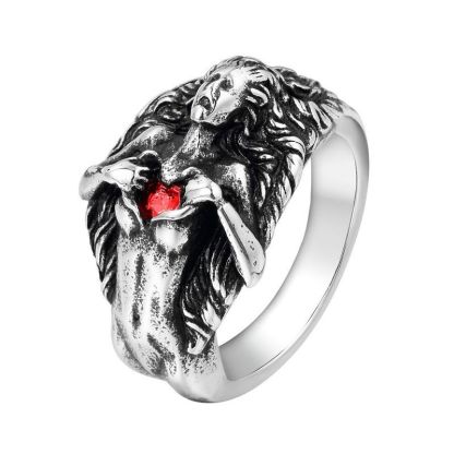 Hip Hop Gothic Titanium and Steel Vintage Ring