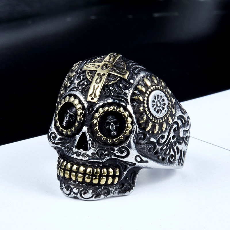 Sterling Silver Sugar Skull Ring