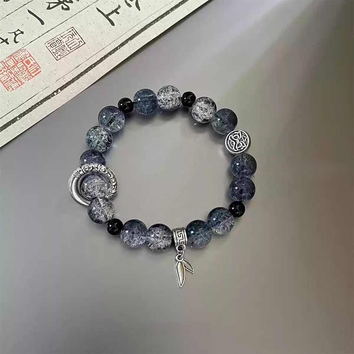 Glazed Beaded Bracelet