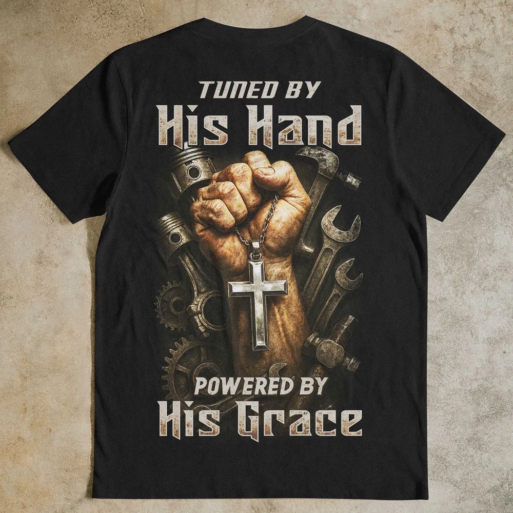 Tuned By His Hand All Over Print T-Shirt