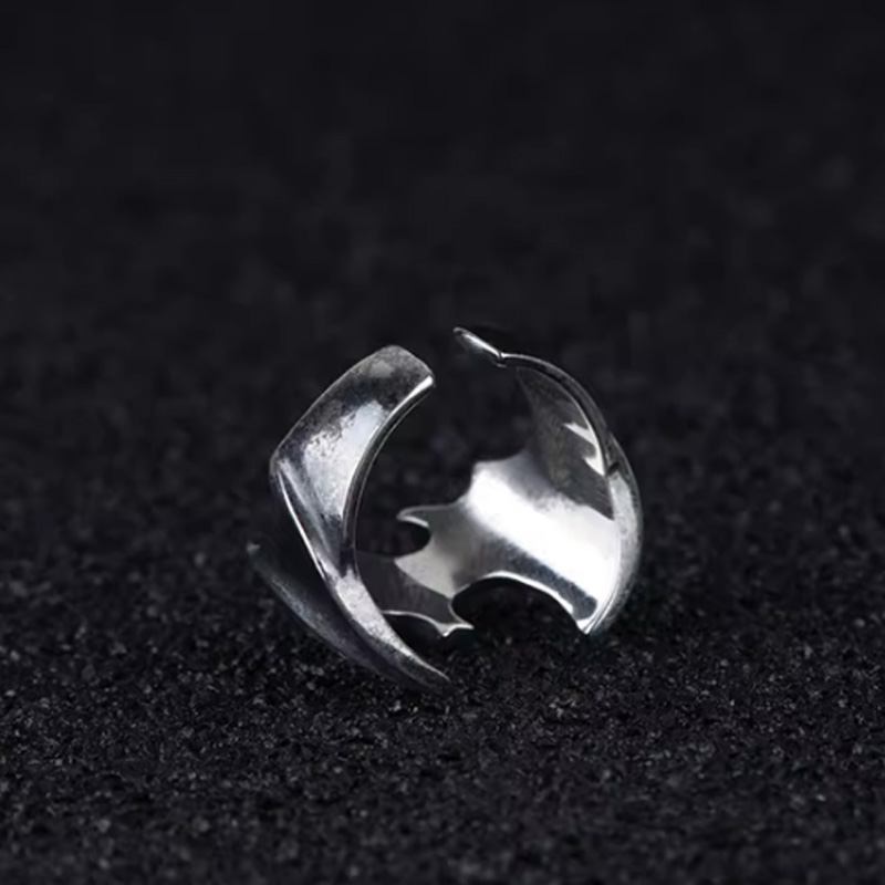 925 silver bat ring