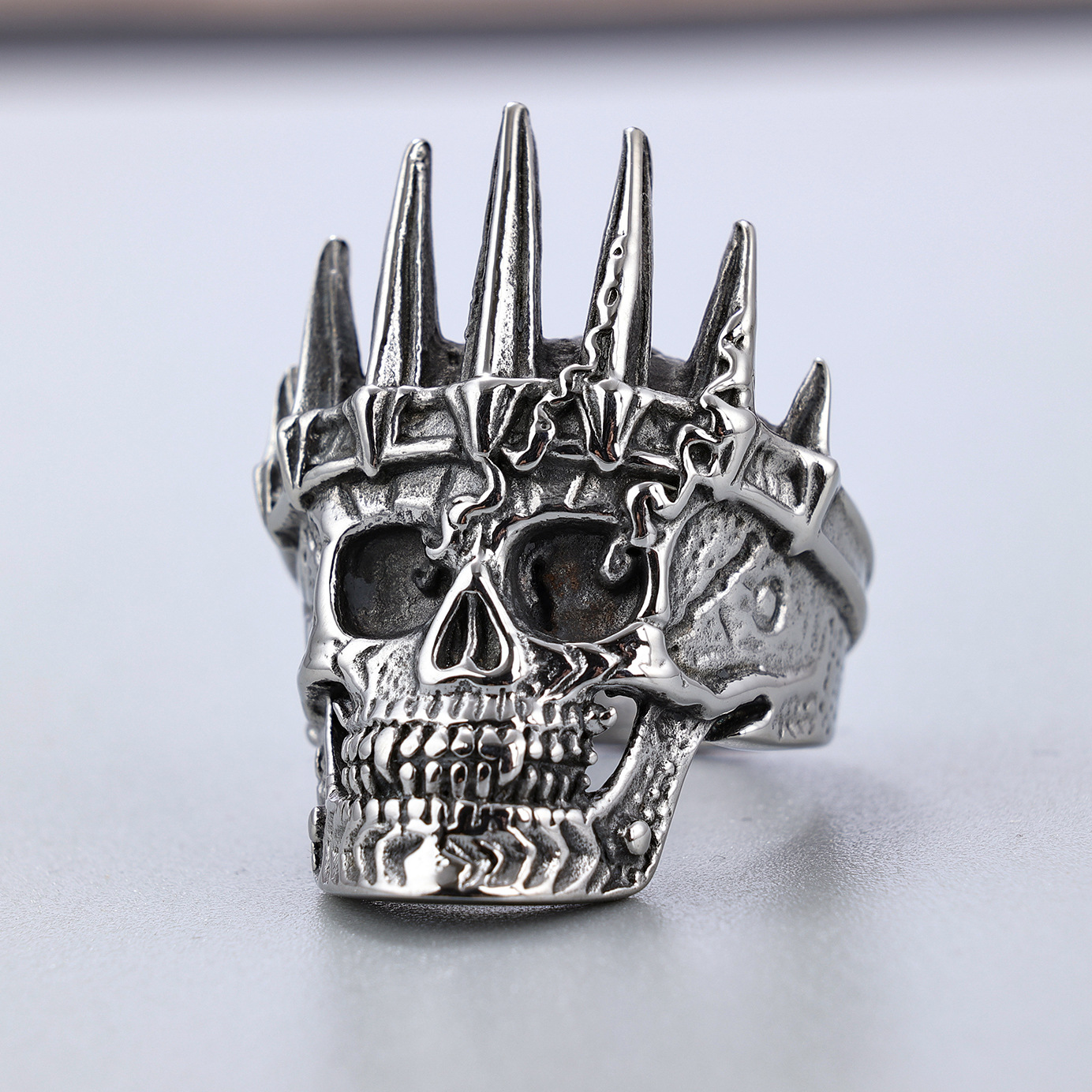 Crown Skull Ring