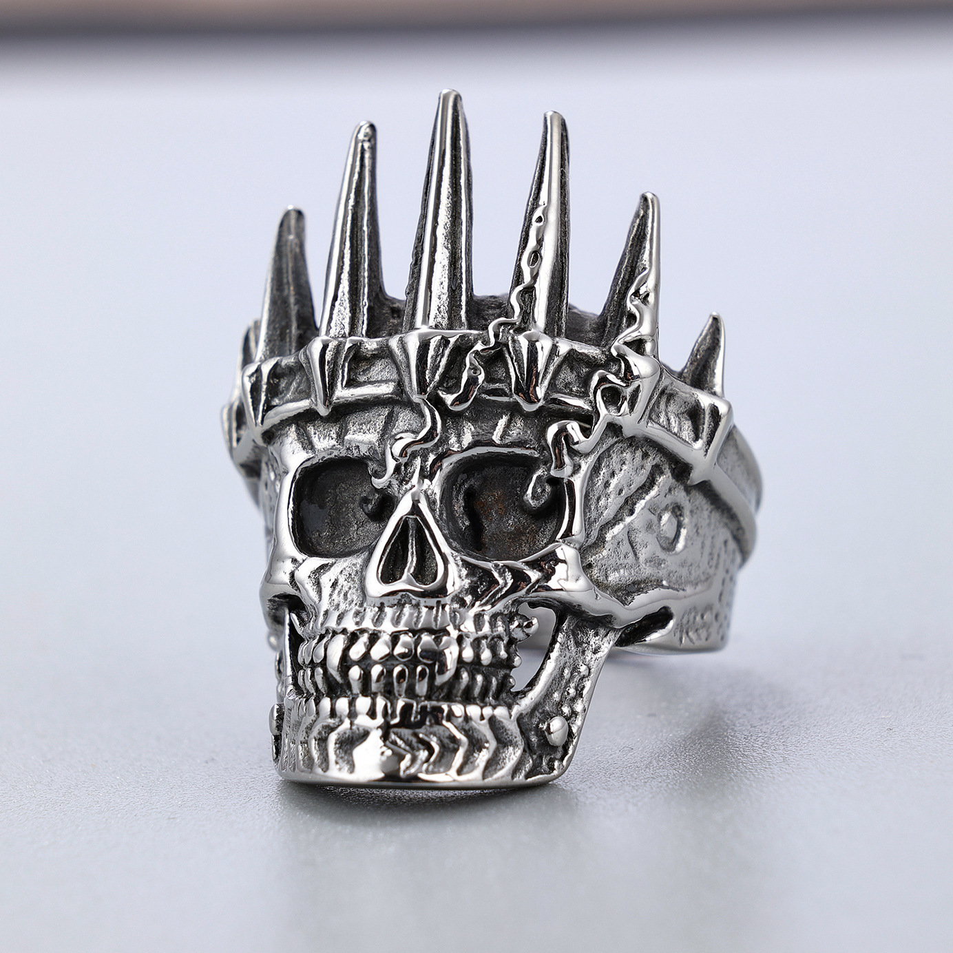 Crown Skull Ring