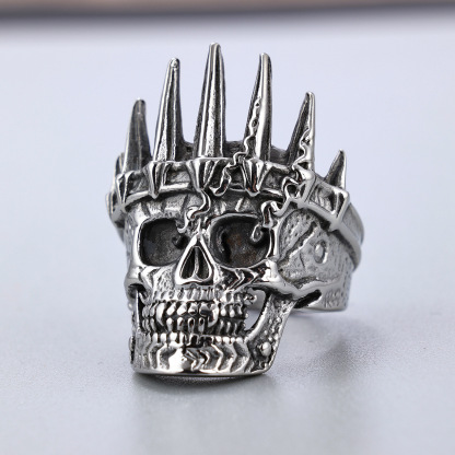 Crown Skull Ring