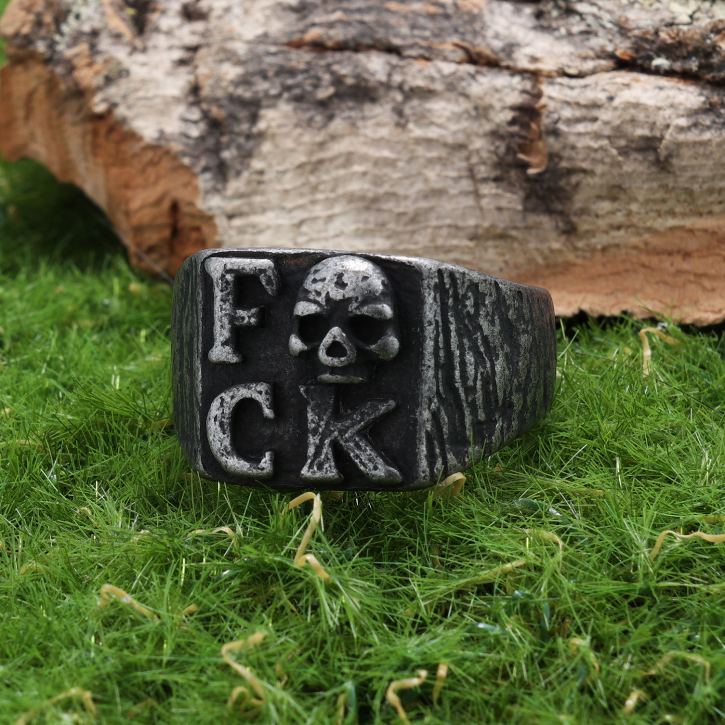 FCK skull ring