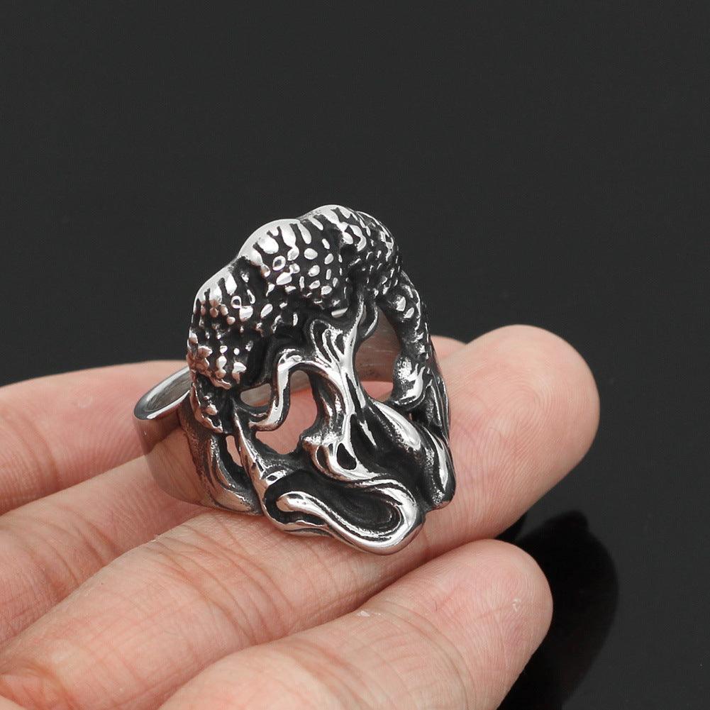 Tree of Life Yggdrasil Viking Ring - Viking Jewelry - Urcsilver