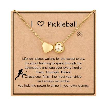 Ball-shaped heart pendant necklace