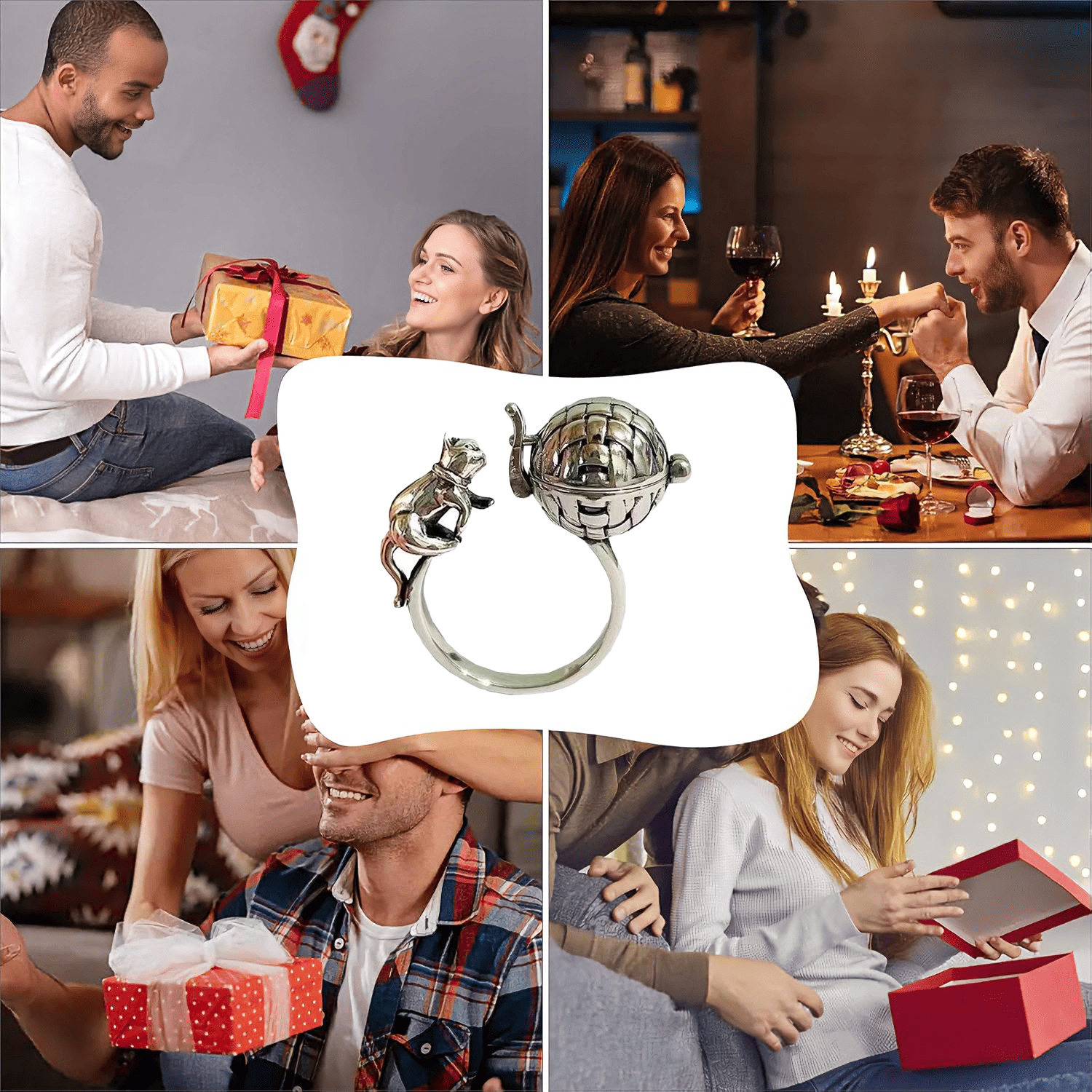 Aromatherapy ball and cat ring