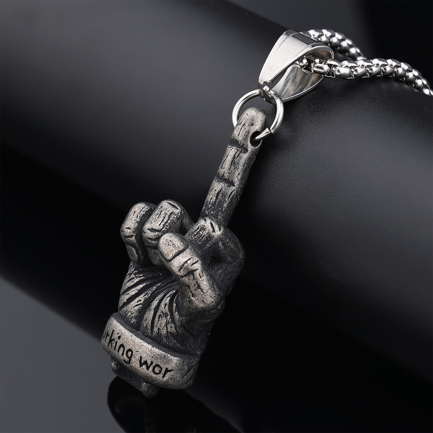 Middle Finger Necklace