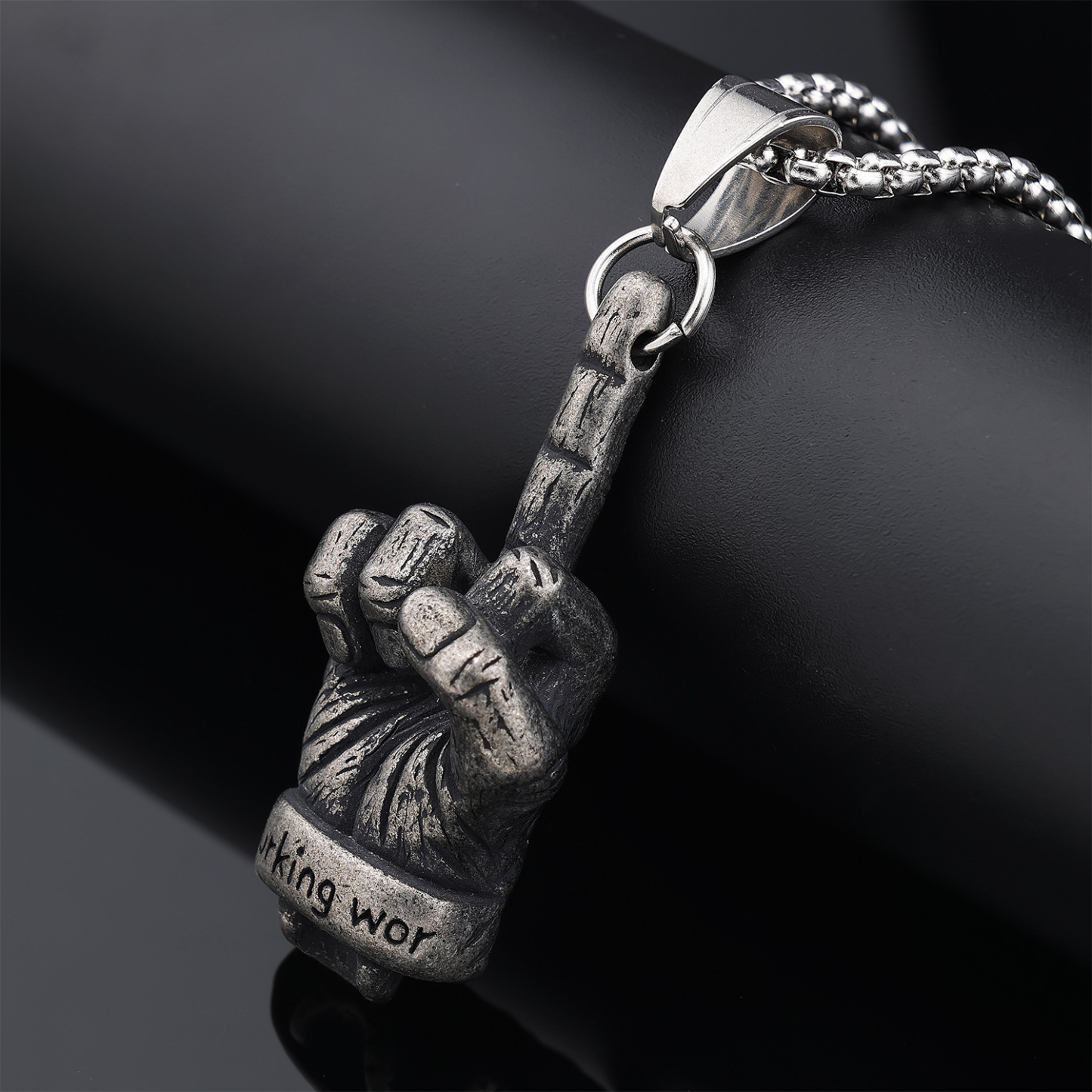 Middle Finger Necklace
