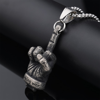 Middle Finger Necklace