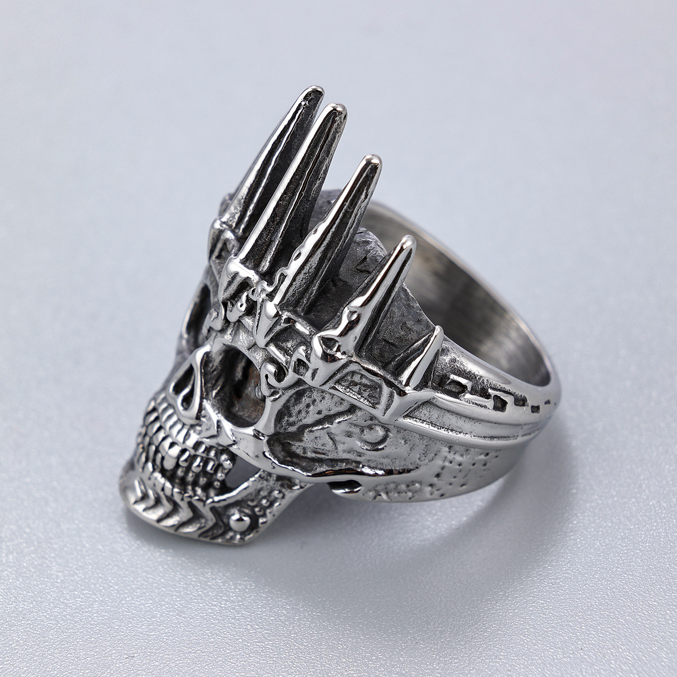 Crown Skull Ring