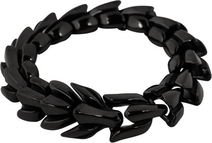Sterling Silver Dragon Bone Bracelet