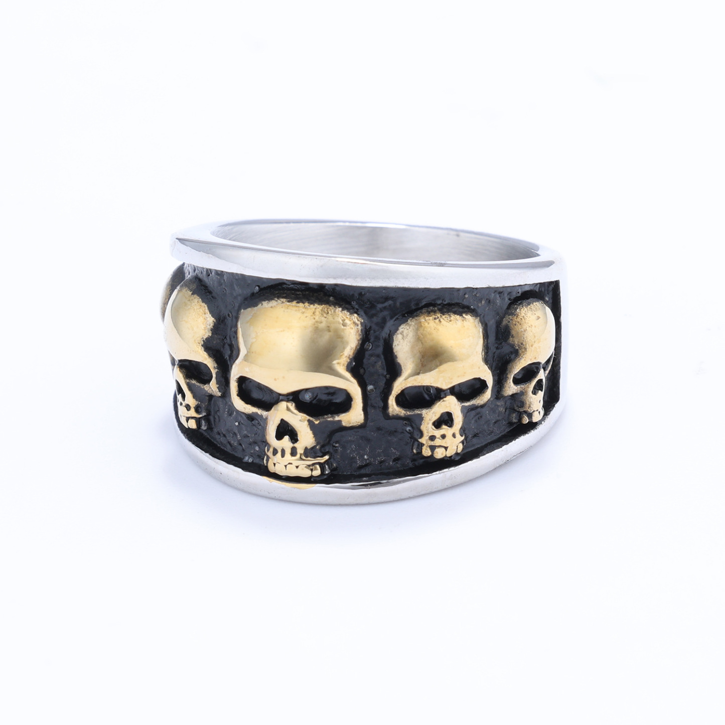 Skull hoop ring