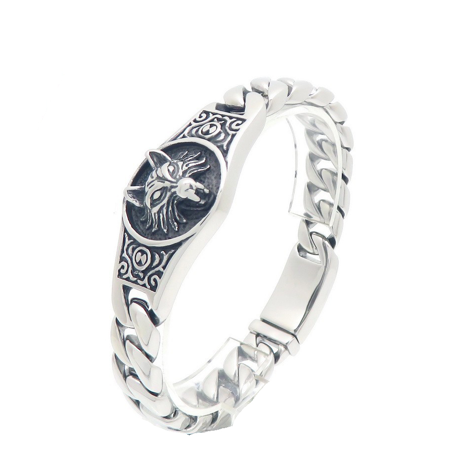 Domineering Wolf King Cuban Bracelet