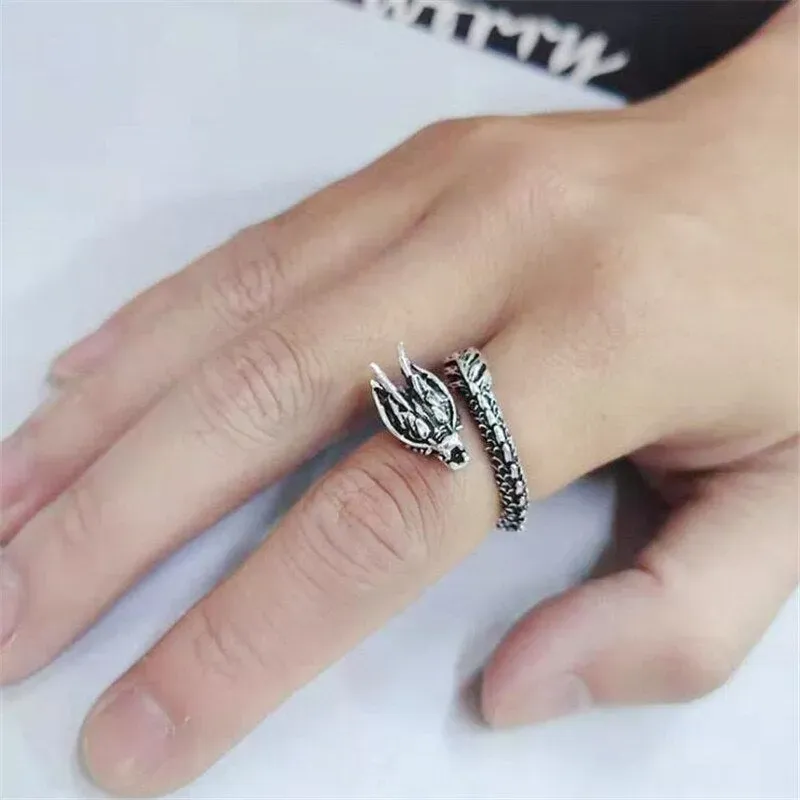 Dragon Sterling Silver Ring